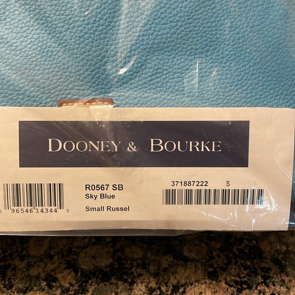 Dooney & Bourke Russel Sky Blue R0567 SB. Retail 398.00 Leather NWT - Picture 6 of 11